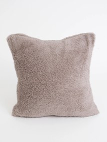 Baránková obliečka na vankúšik mikroplyš 40 × 40 cm – Teddy cappuccino