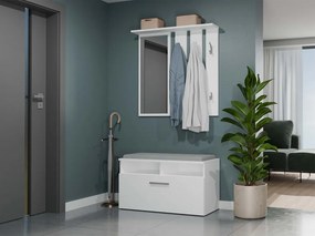 Vešiakový panel Oasis 1 (biela) (so zrkadlom). Akcia -14%. Vlastná spoľahlivá doprava až k Vám domov. 1132563