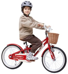 Detský bicykel Lovely City 16" s košíkom RoyalBaby RB16B-38 - červený