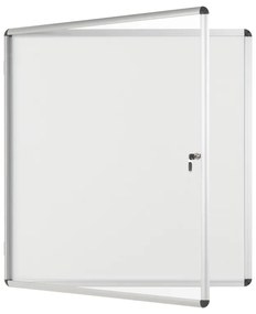 Vnútorná vitrína s bielym magnetickým povrchom, 940 x 981 mm