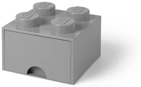 Sivý úložný box štvorec LEGO®