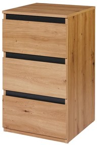 Livarno home Úzka komoda Genf s 3 zásuvkami, 2 kusy  (800009087)
