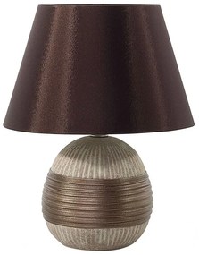 Luxusná hnedá nočná stolná lampa SADO Beliani