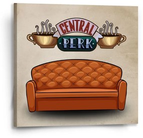 Sablio Obraz Seriál přátelé CENTRAL PERK Gauč - 50x50 cm