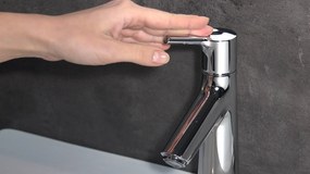 Hansgrohe Talis S, páková umývadlová batéria 100 s odtokovou súpravou, chrómová, HAN-72020000