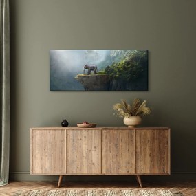 Obraz - Sloník na vrchole Taj Mahal (120x50 cm)