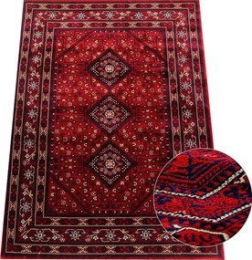 BE Koberec Abu Dhabi 6275 RED – červený obdĺžnikový Rozmer: 160x230 cm