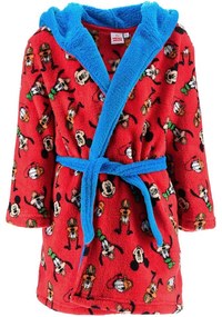 Detský coral fleece župan s kapucňou Disney, EU 110 Červená