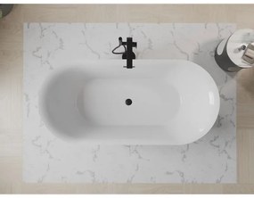 Mexen Roxy, voľne stojaca vaňa 170 x 80 cm, biela, čierny matný prepad, 51201708000-70