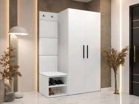 Predsieň Hekurt IV, Farby: Biela, Dostupné poťahy: ekokoža Soft 017 (biela)