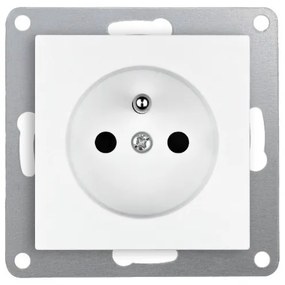 Elhard Zásuvka Vera, matná, biela - kompletná VZ6100W