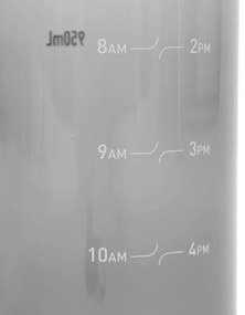 Fľaša LUNARE grafitová s odmerkou 888224 950 ml