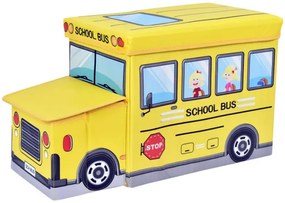 Taburetka v tvare autobusu žltá