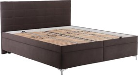 Posteľ Izolda 180x200 cm, hnedá látka