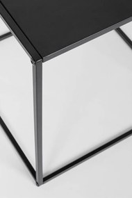 Čierne kovové konferenčné stolíky v súprave 2 ks 38x38 cm Alrik – Yes Everyday