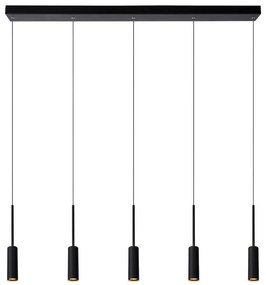 Lucide 24401/35/30 - LED Luster na lanku TUBULE 5xLED/7W/30V