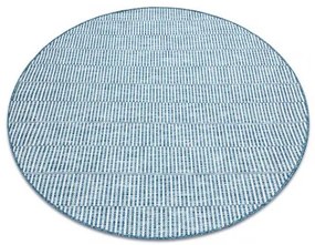 Okrúhly koberec SISAL LOFT 21198 BOHO slonová kosť/strieborná/modrá Veľkosť: kruh 120 cm