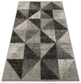 Kusový koberec FEEL Triangle sivý