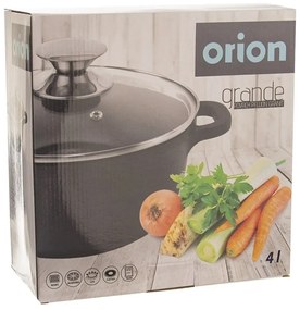 Orion Hrniec so sklenenou pokrievkou Grande, 4 l