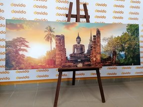 Obraz Budha v historickom parku Sukhothai