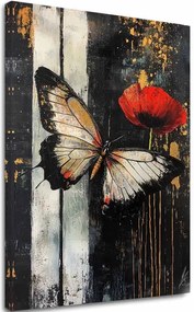 Obraz motýľov Prekvapenie - 100% originál domaľovaný akrylom