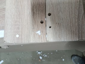 AKCIA Jedálenský stôl s doskou v dekore dub sonoma UMEKO 120x80 II. akosť