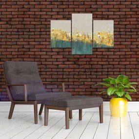Obraz - Textúra so zlatým dekorom (90x60 cm)