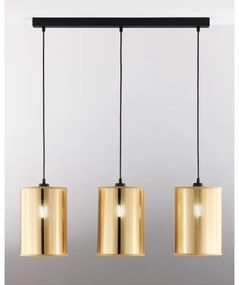 Jupiter 2092 - Luster na lanku CORTINA 3xE27/15W/230V zlatá/čierna
