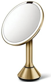 LED Kozmetické zrkadlo Simplehuman Sensor Touch DUAL kozmetické zrkadielko mosadz nerez SHST3061