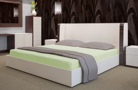 Dekorstudio Prestieradlo froté s gumičkou svetloolivové PRZF-22 Rozmer plachty: 90x200cm