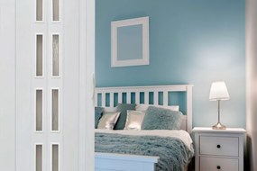 Skladacie dvere 005S biele matné 80 cm