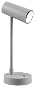 Svetlosivá LED stolová lampa so stmievačom (výška 28 cm) Lenny – Trio