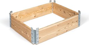 Rám na zvýšený záhon, balenie 4 ks, 1200 x 800 x 200 mm, smrekovec