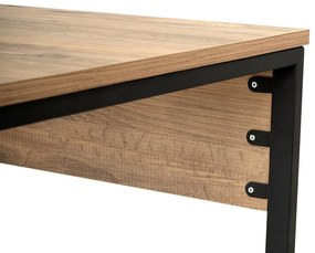 Kancelářská sestava pro 2 osoby TWIN borovice atlantská/černá