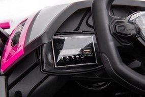 LEAN CARS Elektrické autíčko Lamborghini GT HL528 LED svetlá MP3 ružové