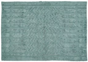 Bavlnený koberec 160 x 230 cm zelený SIRNAK Beliani