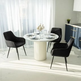 Jedálenská stolička HAVANA VELVET čierna