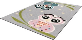 Koberec Agnella Funky Top Owl sivý