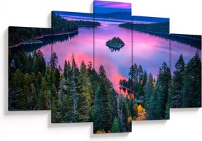 Obraz - Jazero Tahoe, Sierra Nevada, Kalifornia, USA (150x105 cm)