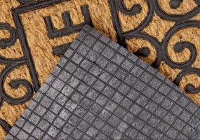 Hanse Home 45x75 polkruh Rohožka Mix Mats Cocos 105557 - na von aj na doma, hnedá, chodba / predsieň
