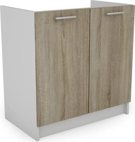 Kuchynský blok Irma, biela/dub sonoma