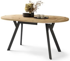 Jedálenský stôl ARTUR dub artisan/čierny