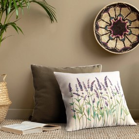 GOBELÍNOVÁ DEKORAČNÁ OBLIEČKA NA VANKÚŠ LAVENDER2 45X45 CM VZOROVANÁ