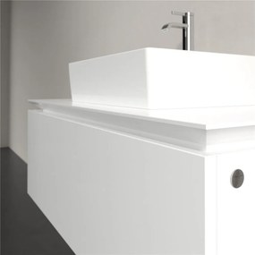VILLEROY &amp; BOCH Legato závesná skrinka pod umývadlo na dosku (umývadlo v strede), 1 zásuvka, 1000 x 500 x 380 mm, Glossy White, B60300DH