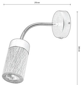Bodové svietidlo Annick, 1x LED 5w (súčasť balenia), drevené tienidlo, olejovaný dub, b