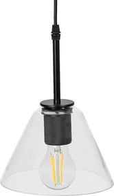 Toolight Toolight, závesné svietidlo 1xE27 APP1178-1CP, čierna, OSW-40014