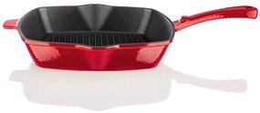 Ernesto®  Liatinová grilovacia panvica, 24,5 x 24,5 cm (červená)  (100352880)