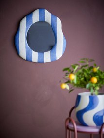 Bloomingville Nástenné zrkadlo Travis Blue