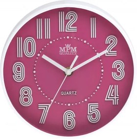 Detské nástenné hodiny MPM, 3228.23 - ružová, 20cm