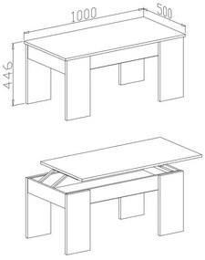 KONFERENČNÝ STOLÍK TIM DUB SONOMA